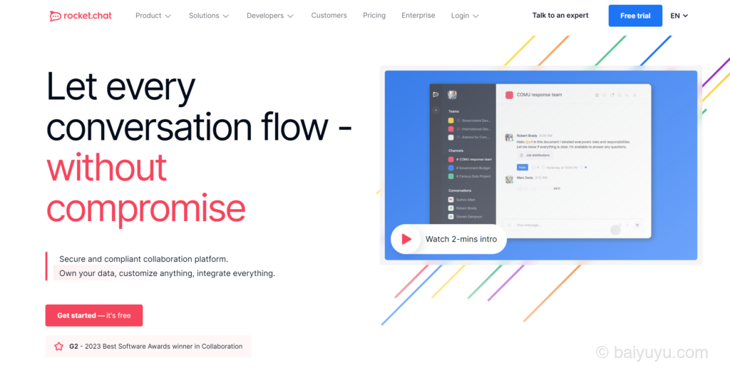 图片[1] - 属于你的私有聊天系统：Rocket.Chat 部署过程 - 白鱼小栈